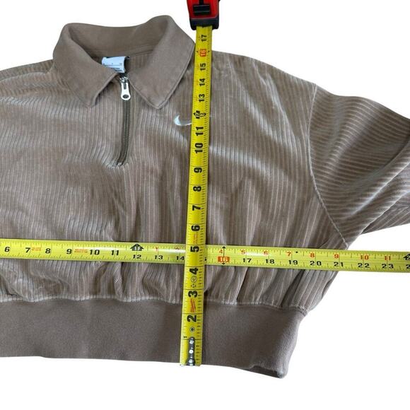 Nike Track Suit Women's Velour Beige Sz Small Athleisure Activewear Blokecore - Picture 6 of 16